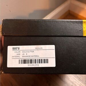 Gold Glitter Shoes - Size 8